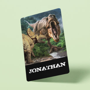 Jeu De Cartes Dinosaur Tyrannosaurus Tricératops Attaque