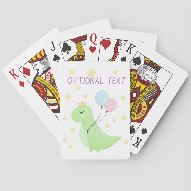 Jeu De Cartes Dinosaure à ballons (dos)