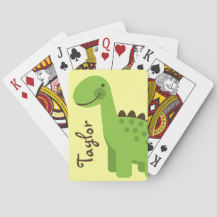 Jeu De Cartes Dinosaure Vert