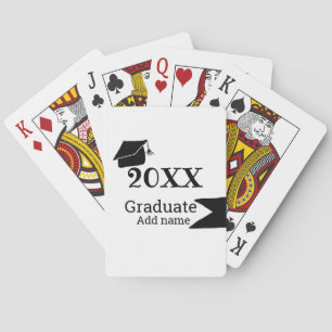 Jeu De Cartes Diplômé 20XX graduation casquette simple minimalis