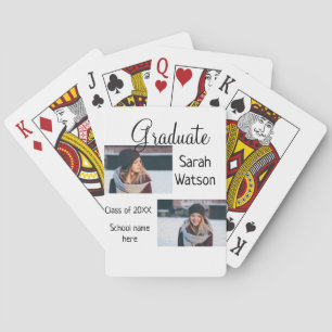 Jeu De Cartes diplôme photo simple classique ajouter classe anné