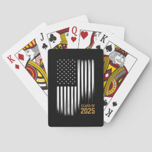 Jeu De Cartes Diplômés de la promotion 2025 Drapeau américain