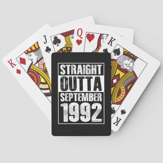 Jeu De Cartes Direct Outta 1992 29e anniversaire (dos)