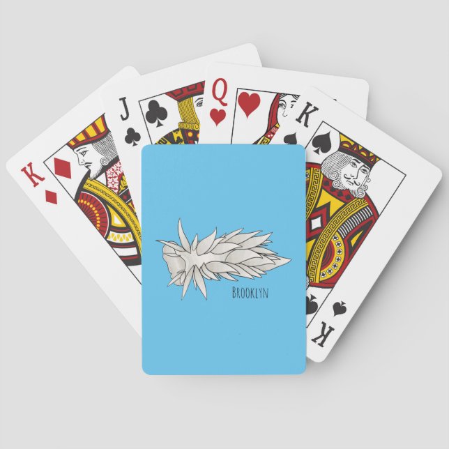 Jeu De Cartes Dirona albolineata nudibranche dessin animé (dos)