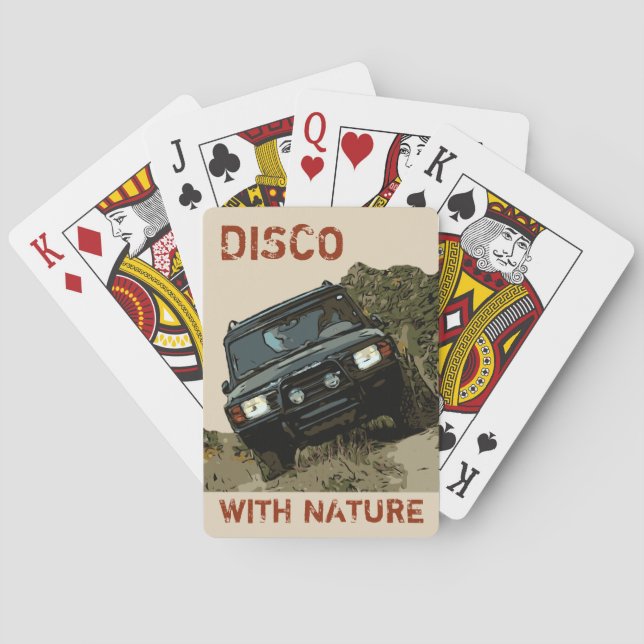 JEU DE CARTES DISCO AVEC NATURE (dos)