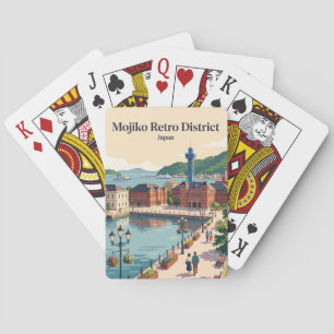 Jeu De Cartes District Rétro Mojiko Japon