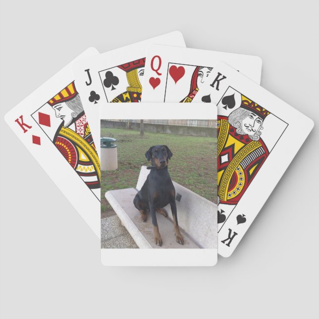 Jeu De Cartes doberman pinting (dos)