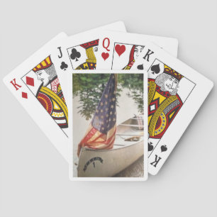 Jeu De Cartes DOF - Flag et cartes de poker en canoë