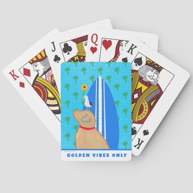 Jeu De Cartes Dog Lover Golden Vibes Only (dos)