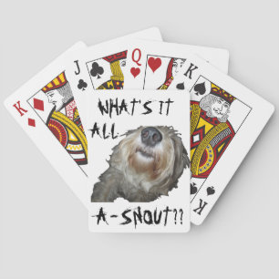 Jeu De Cartes Dog "WHAT'S IT ALL A-SNOUT??" Playing Cards