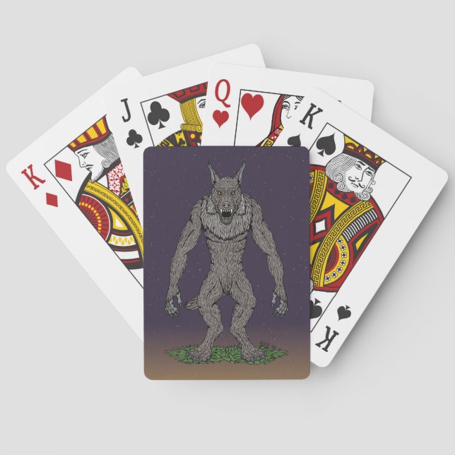 Jeu De Cartes Dogman Cryptid ou Werewolf (dos)