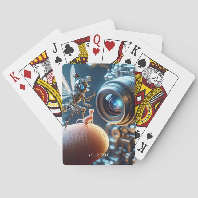 Jeu De Cartes Doigt Robot Migné Imaginaire (dos)