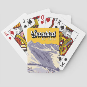 Jeu De Cartes Domaine skiable de Snowbird Hiver Utah Vintage