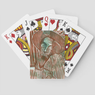 Jeu De Cartes Don Quichotte en vert et marron