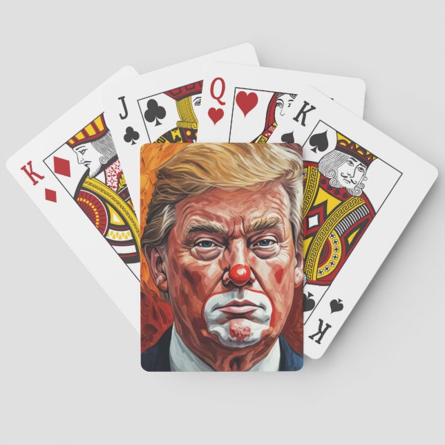 Jeu De Cartes donald trump clown  (dos)