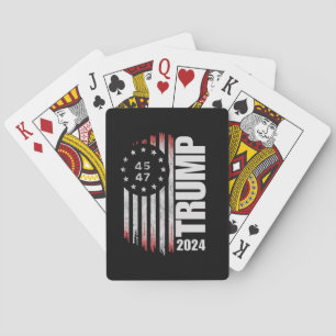 Jeu De Cartes Donald Trump Élection 2024 Vote 45 47 Américain