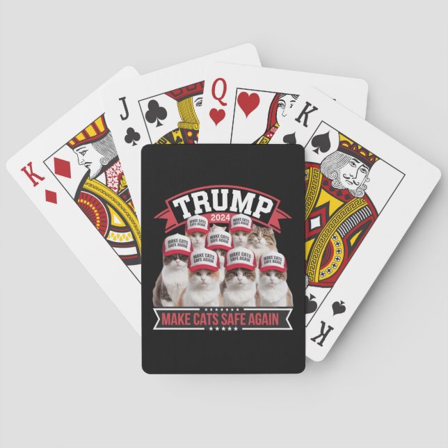 Jeu De Cartes Donald Trump sécurise à nouveau les chats lors du  (dos)