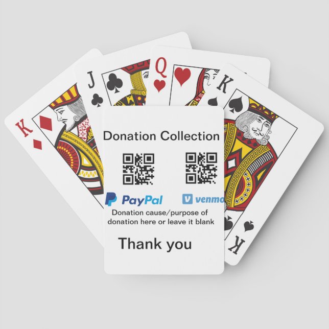 Jeu De Cartes Donation Collection conseil pot ajouter votre q r  (dos)