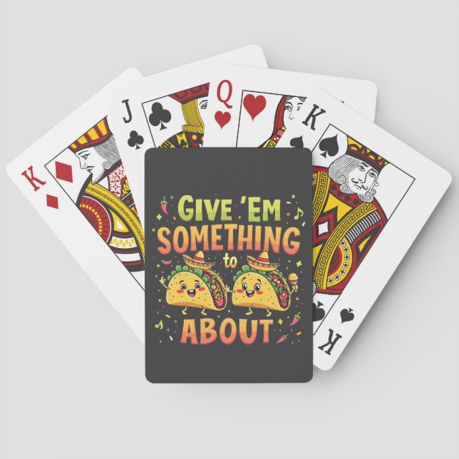 Jeu De Cartes Donnez à Em quelque chose à Taco à propos de Cinco (dos)