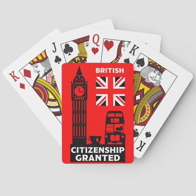 Jeu De Cartes Dons de citoyenneté britannique (dos)