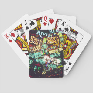Jeu De Cartes Double exposition, enseignes de casino, Las Vegas,