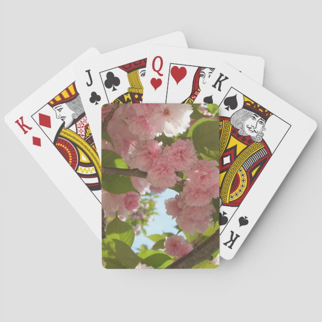 Jeu De Cartes Double floraison cerisier III printemps fleuri (dos)