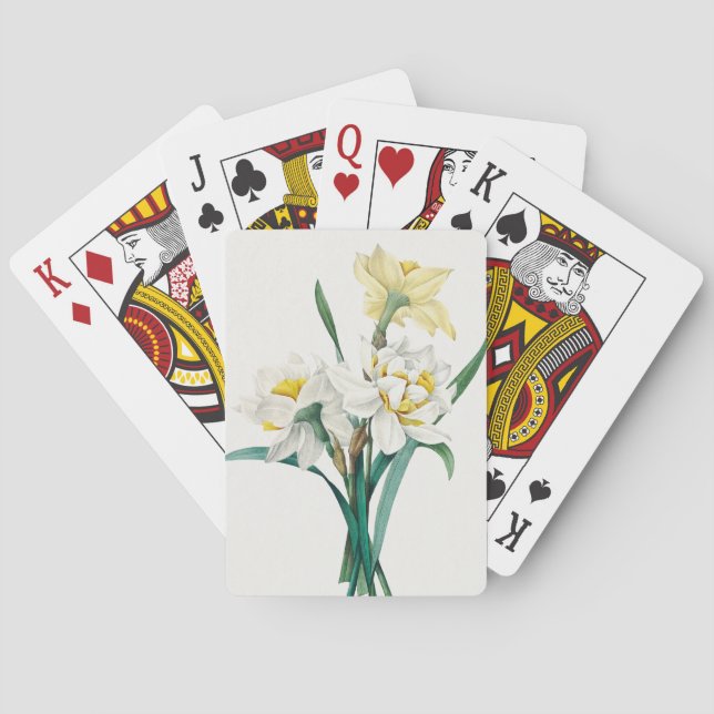 Jeu De Cartes Double Narcisse,  Pierre-Joseph Redouté, 1827 (dos)