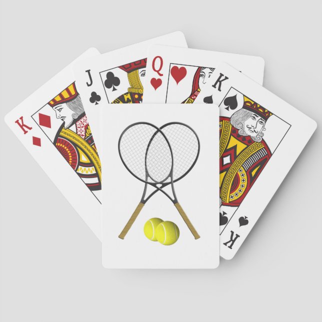 Jeu De Cartes Double Tennis Sport Thème (dos)