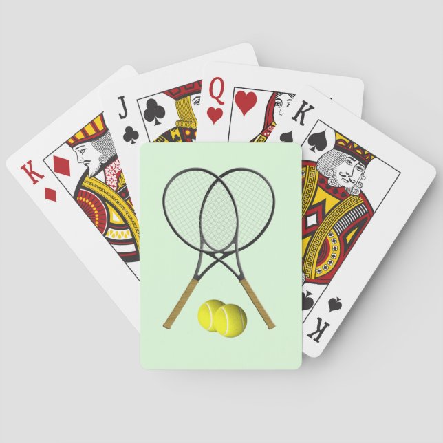 Jeu De Cartes Doubles de tennis Green (dos)