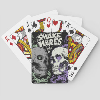Jeu De Cartes Doublez les ténèbres avec ce frappant double crâne