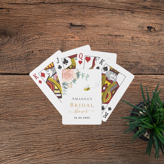 Jeu De Cartes Douce pluie de fleurs rose eucalyptus verdure abei (Créateur téléchargé)