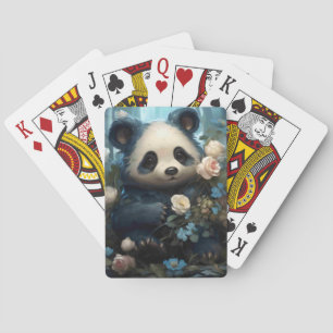 Jeu De Cartes Doux Ours De Panda Chez Les Roses De La Jungle