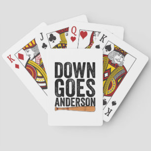 Jeu De Cartes DOWN GOLF ANDERSON FUNNY BASEBALL cadeau ANDERSON