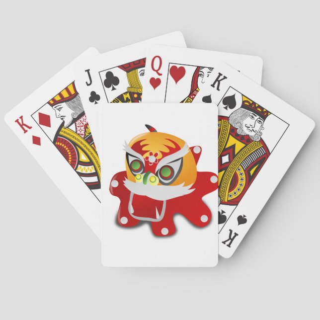 Jeu De Cartes dragon chinois (dos)