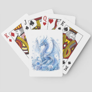 Jeu De Cartes Dragon de glace majestueux