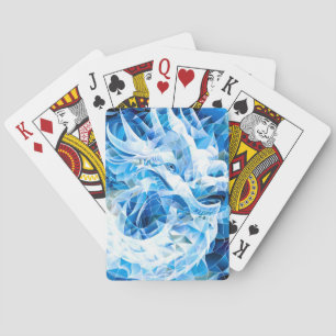 Jeu De Cartes Dragon de Mosaïque Ciel Bleu