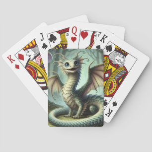 Jeu De Cartes Dragon Jabberwocky Cute Imaginaire Créature Art