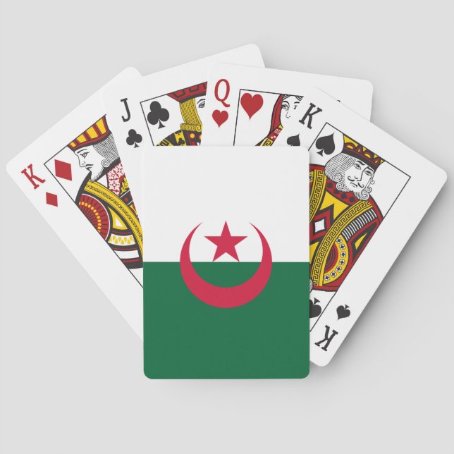Jeu De Cartes Drapeau algérien patriotique (dos)