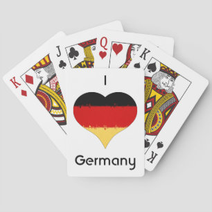 Jeu De Cartes Drapeau allemand I Heart Allemagne