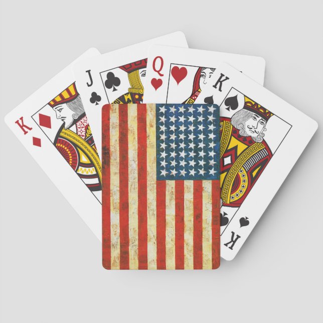 Jeu De Cartes Drapeau Américain (dos)