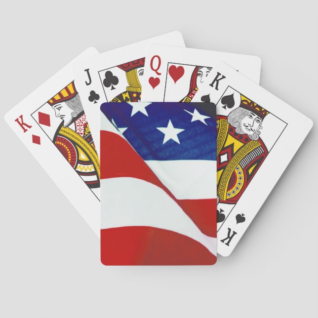 Jeu De Cartes Drapeau américain (dos)