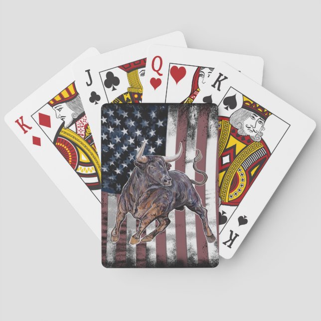 Jeu De Cartes Drapeau américain (dos)