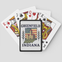 Drapeau américain de Greenfield Indiana