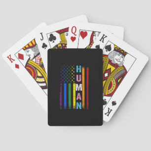 Jeu De Cartes Drapeau américain LGBT humain Mois de la fierté ar