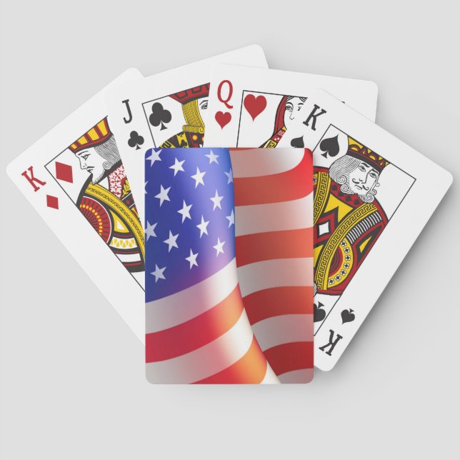Jeu De Cartes Drapeau américain "Old Glory" Jouer des cartes (dos)