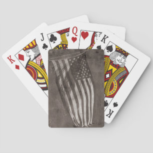 Jeu De Cartes Drapeau américain Vintage