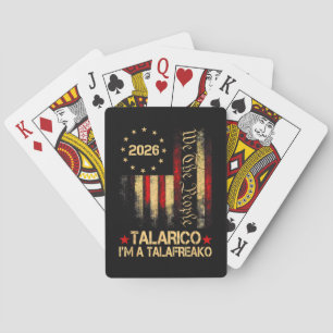 Jeu De Cartes Drapeau américain vintage 2026 Supporter politique