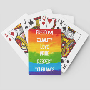 Jeu De Cartes Drapeau arc-en-ciel gay lesbienne LGBT