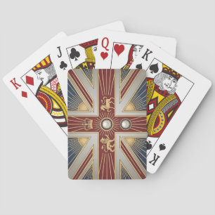 Jeu De Cartes Drapeau Art Déco du patrimoine   Royaume-Uni