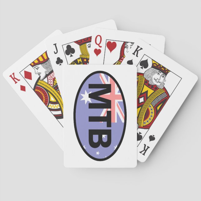 Jeu De Cartes Drapeau Australie VTT (dos)